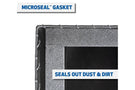 UWS TBS-72-SL-BLK Ford F250/F350/F450 Super Duty 1999-2022 Gloss Black Aluminum 72" Slim-Line Crossover Truck Tool Box