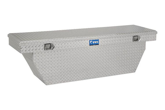 UWS TBSD-72-A Ford F250/F350/F450 Super Duty 1999-2022 Bright Aluminum 72" Deep Angled Crossover Truck Tool Box